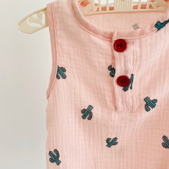 Bubba’s & Mama’s Other - Cactus Linen Romper  🌵